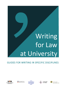 Writing for Law at University