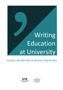 Writing Education at University