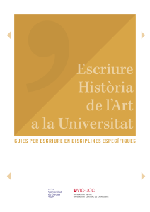 Escriure Història de l'Art a la Universitat