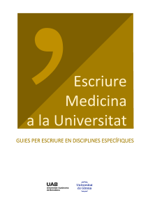 Escriure Medicina a la Universitat